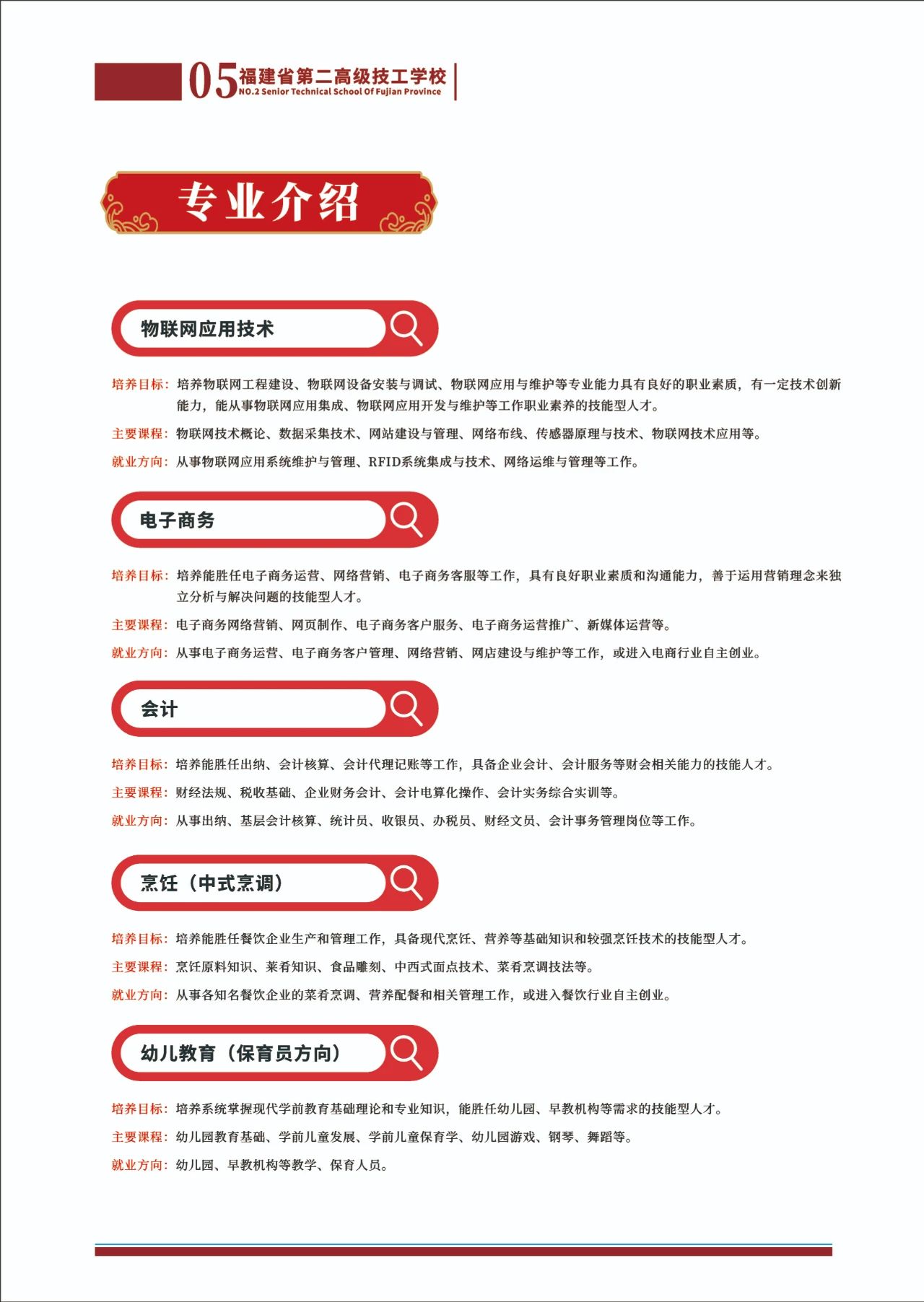 福建省第二高級(jí)技工學(xué)校2023年招生簡(jiǎn)章