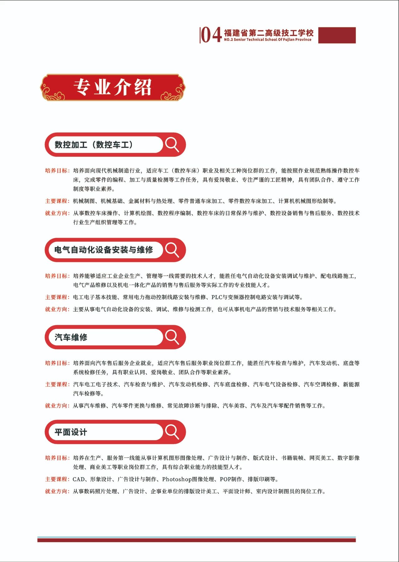 福建省第二高級(jí)技工學(xué)校2023年招生簡(jiǎn)章