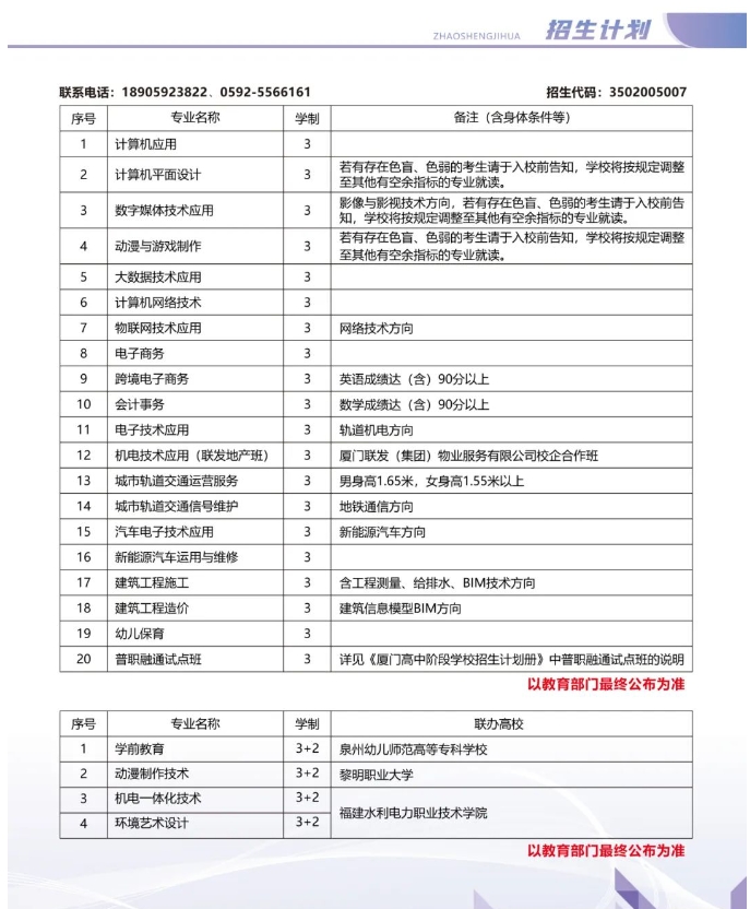 廈門信息學(xué)校2023年招生計劃.png