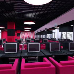 網咖卡座單人沙發椅