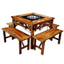 天水實木火鍋桌椅生產廠家